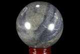 Polished Lazurite Sphere - Madagascar #84234-1